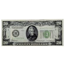 1934 $20 Note - Lime Green Seal