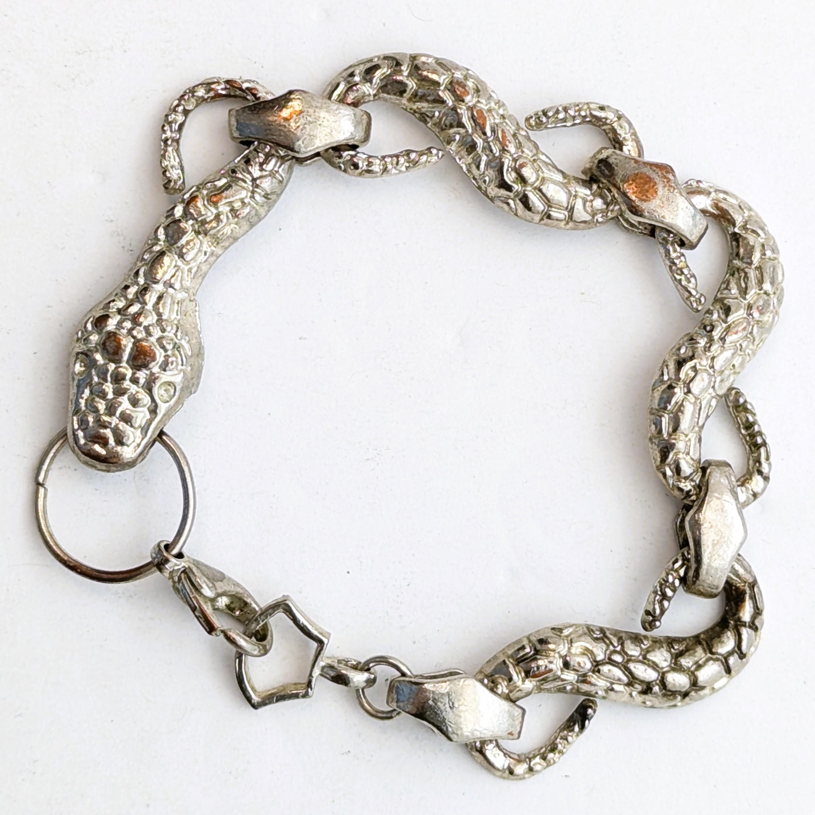 Sterling Silver Snake Bracelet - 0.69oz - One-of-a-Kind!