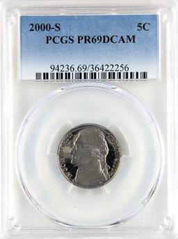 PCGS 2000-S PR69 DCAM Jefferson Nickel - Proof