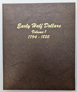 Dansco Early Half Dollar Book Vol 1 1794-1822 - Empty