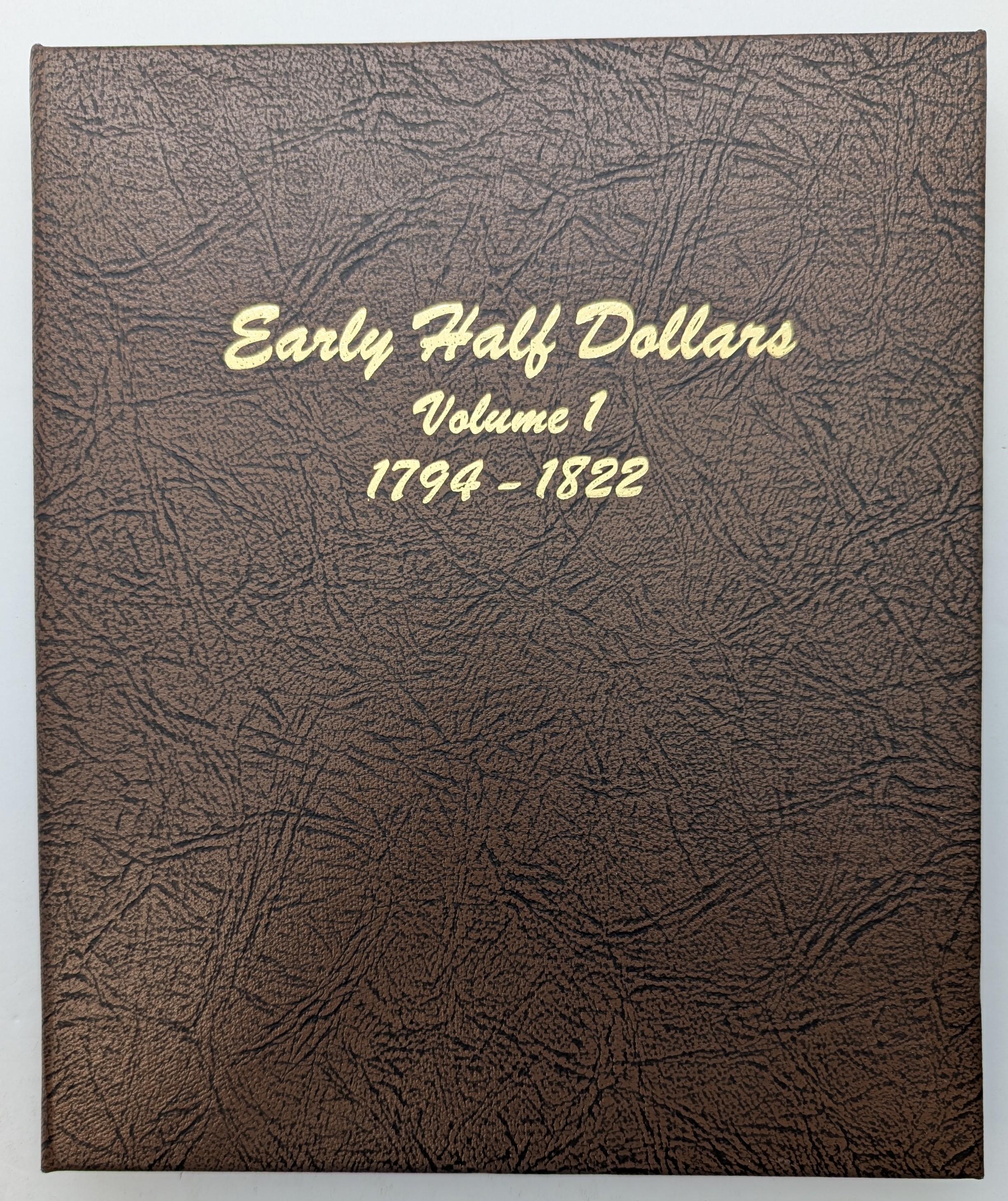 Dansco Early Half Dollar Book Vol 1 1794-1822 - Empty
