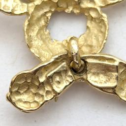10K Gold Bear Charm on Rope Chain