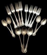 Lot of 15 Southern Colonial by International Sterling Silver Flatware Service - 1lb 4.5oz