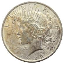 1922 Silver Peace Dollar-Toned