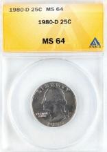 ANACS 1980-D MS64 Washington Quarter