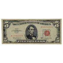 1963 $5 Note - Red Seal