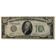 1934-A $10 Note - Green Seal
