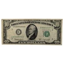 1950-D$10 Note - Green Seal