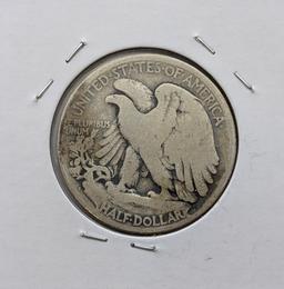 1917-S Silver Walking Liberty Half Dollar - KEY DATE