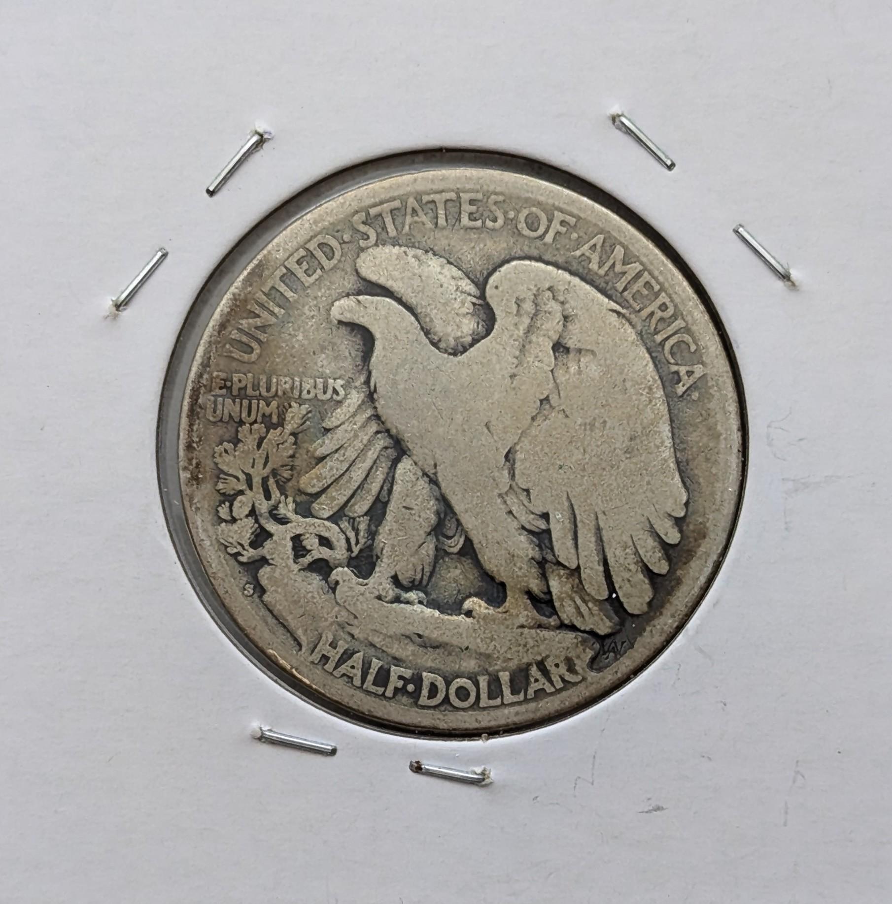 1917-S Silver Walking Liberty Half Dollar - KEY DATE