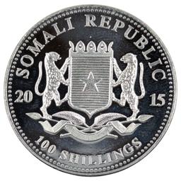 1 Ounce Fine .999 Silver Round - African Elephant