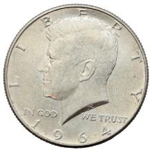 1964 Silver John F Kennedy Half Dollar