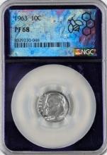 NGC 1963 PF68 Silver Roosevelt Dime - Proof