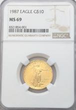 FEATURE NGC 1987 MS69 Gold Eagle $10