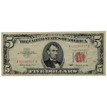 1963 $5 Note - Red Seal