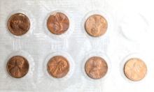 Lot of 7 - 1982 Lincoln Cents - Uncirculated