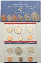 1991 US Mint Uncirculated Coin Set