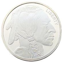 1 Ounce Fine .999 Silver Round - Buffalo