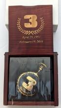 NASCAR Dale Earnhardt Gold Tone Pocket Watch w/ Box - Unopened