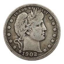 FEATURE 1902 Silver Barber Quarter
