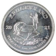 1 Ounce Fine .999 Silver Round - 2021 Krugerrand