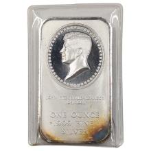 1 Ounce Fine .999 Silver Bar - JFK