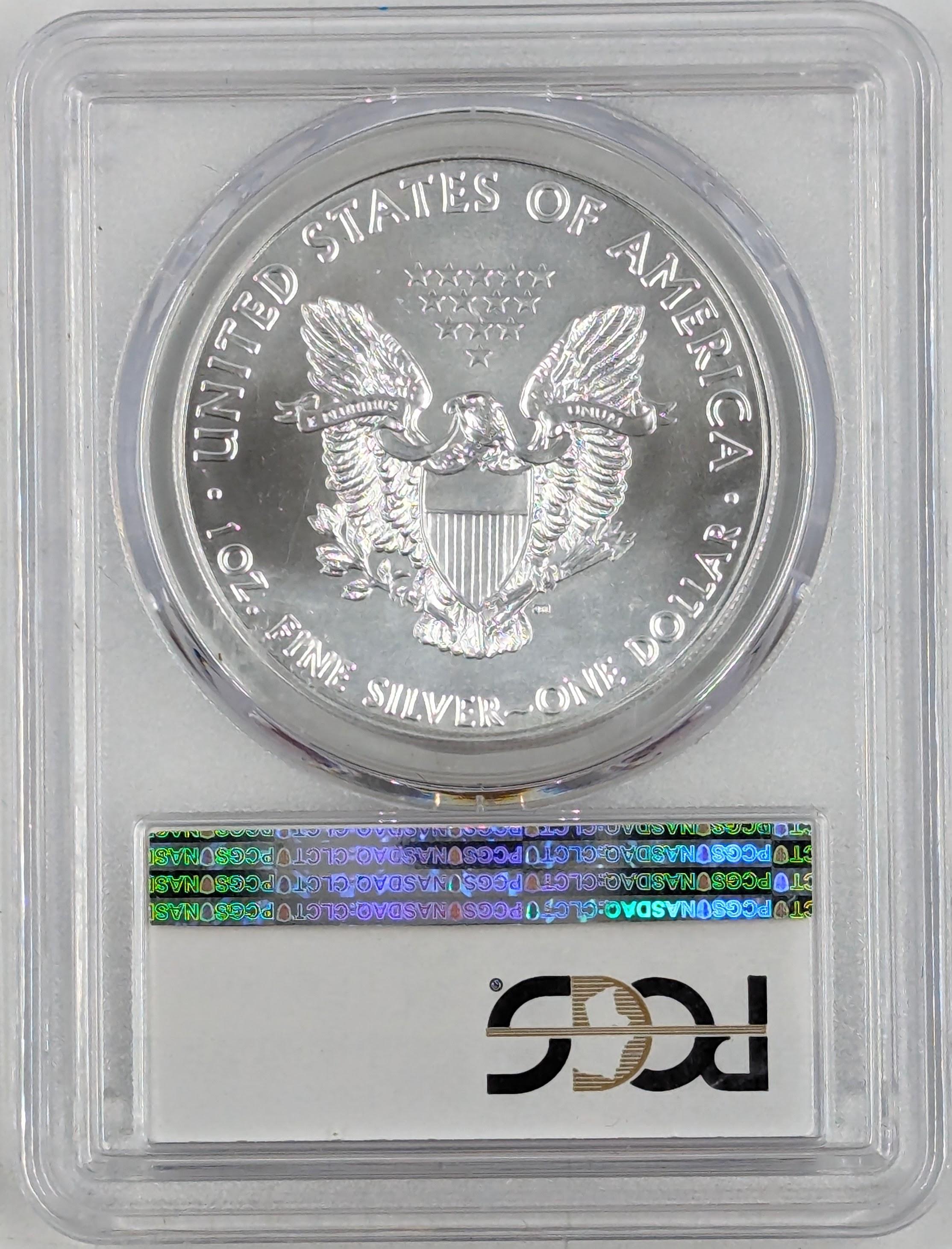 2018 - W PCGS MS-69 American Silver Eagle - Struck at the West Point Mint