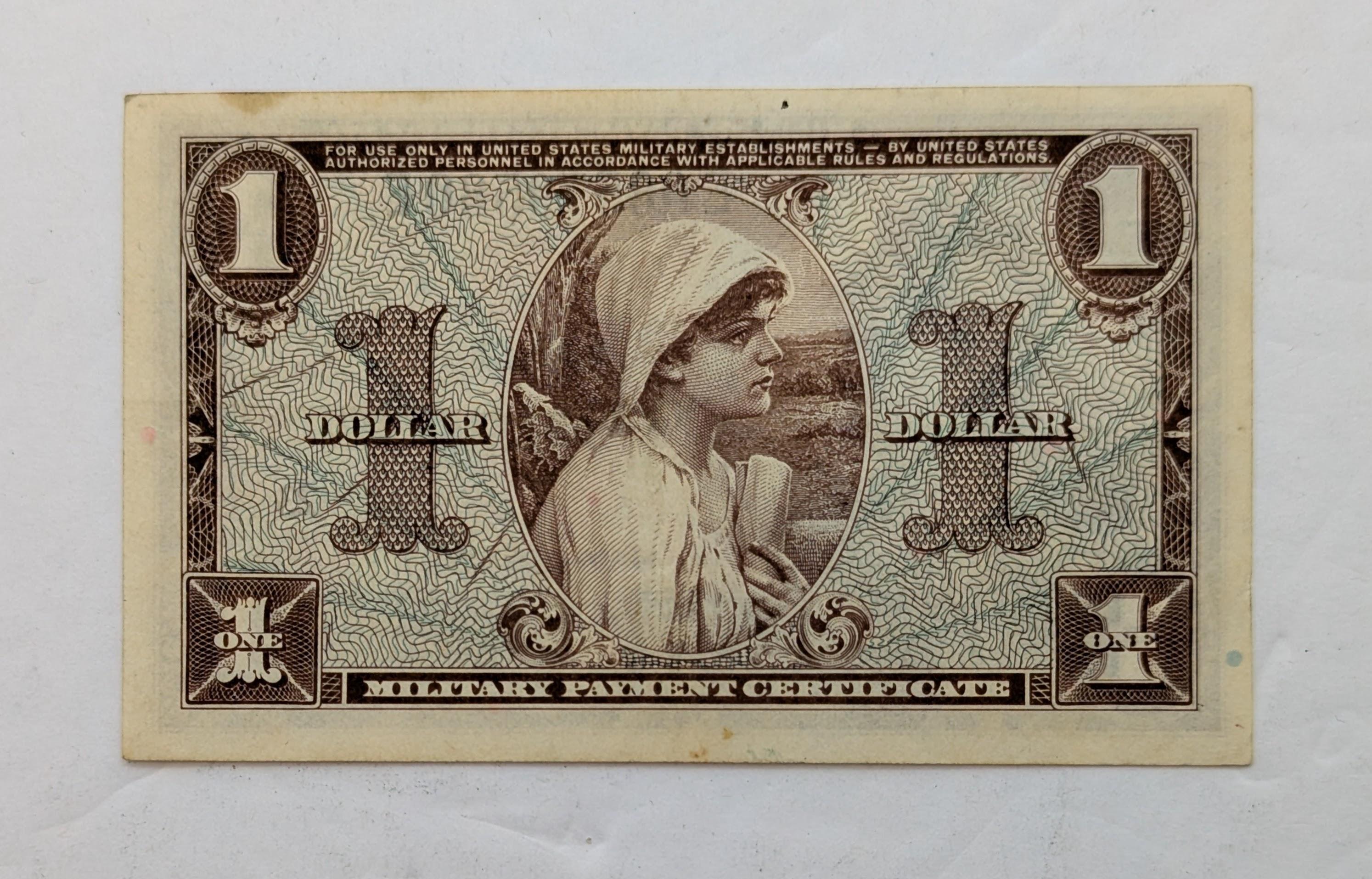 Series 521 $1 Military Payment Certificate