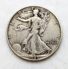 1943-D Silver Walking Liberty Half Dollar