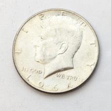 1964 Silver John F Kennedy Half Dollar