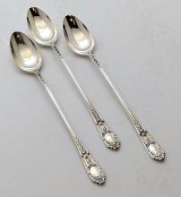 Lot of 3 Sterling Silver Fontaine by International Vintage Flatware Stirring Spoons