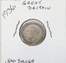 1936 UK Sixpence
