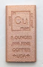 5 Ounce Fine .999 Copper Round - Element