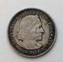 1893 Silver Columbian Half Dollar