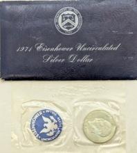 1971 Eisenhower " Ike" Uncirculated Silver Dollar