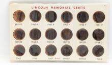 Lincoln Memorial Cents 1959-1968