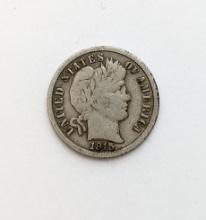 1915 Silver Barber Dime
