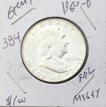1960-D Silver Franklin Half Dollar
