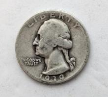 1939-D Silver Washington Quarter