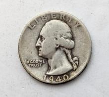 1940 Silver Washington Quarter