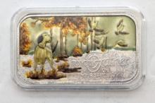 FEATURE Colorized 1 Ounce Fine .999 Silver Bar - Perfect for Father's Day!