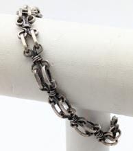 Rare Marked Sterling Silver Link Bracelet