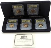 FEATURE ICG Graded US Mint Ultimate 2005 Sacagawea Dollar 5-Coin Collection w/ COA