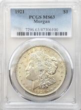 PCGS 1921 MS63 Morgan Silver Dollar