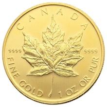 FEATURE 1oz Fine .999 Gold 2010 Canada Maple $50 Dollar