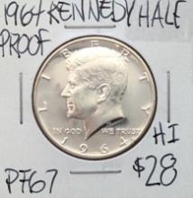 1964 Silver John F Kennedy Half Dollar - Proof