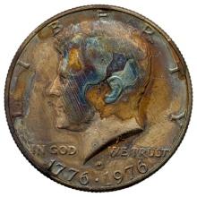 1976 John F Kennedy Half Dollar - Toned