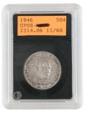1946 Silver Booker T Washington Half Dollar