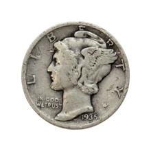 1935 Silver Mercury Dime