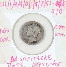 1917 Silver Mercury Dime